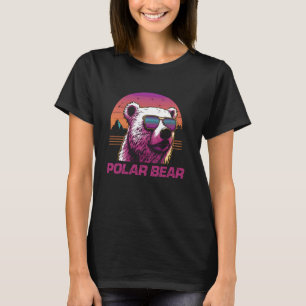 Camiseta Oso Polar de gafas de sol retro de Guay