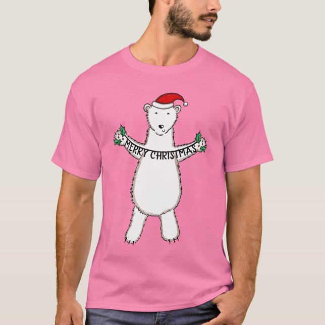 Camiseta Oso polar de Navidades personalizados (Anverso)