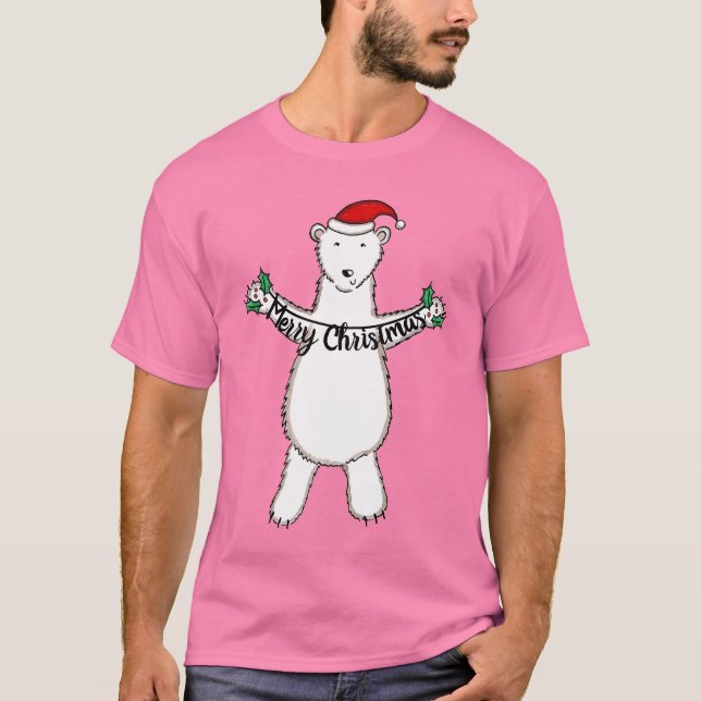 Camiseta Oso polar de Navidades personalizados (Anverso)