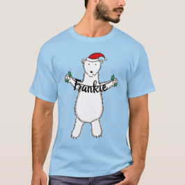 Camiseta Oso polar de Navidades personalizados