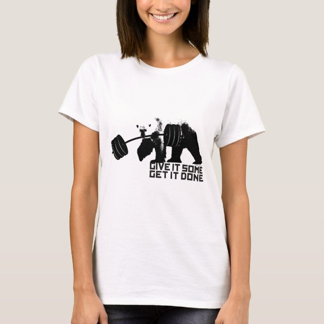 Camiseta Oso Polar - Denle algo (Anverso)