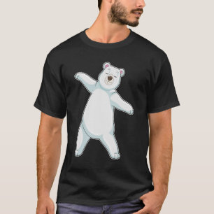 Camiseta Oso polar en el gimnasio del yoga en pie