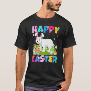 Camiseta Oso Polar Feliz Semana Santa Conejo Polar Bear Pas