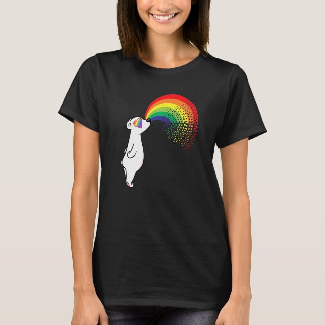 Camiseta Oso Polar Gay Lgbtq Cosas Para Adolescentes Oído D (Anverso)