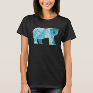 Camiseta Oso Polar Hecho A Partir De Las Montañas De La Cap