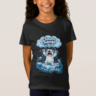 Camiseta Oso Polar Kawaii El Cambio Climático Es Real