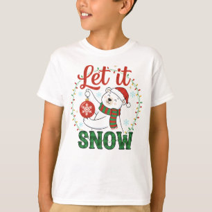 Camiseta Oso Polar Lindo Día Festivo