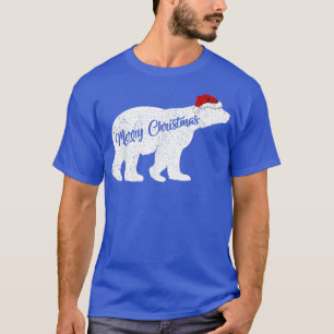 Camiseta Oso Polar Lover Xmas Santa Hat Oso Polar 