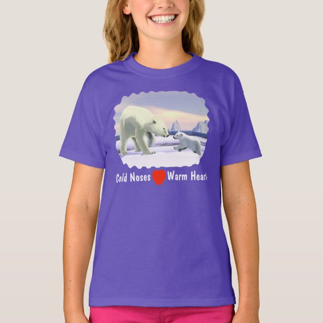 Camiseta Oso Polar - Mama Nose Best (Anverso)