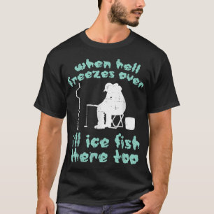 Camiseta Oso polar mamá pescando en hielo