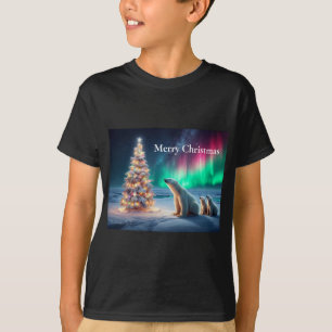 Camiseta Oso Polar: Mamá se queda con el árbol de navidad d