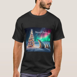 Camiseta Oso Polar: Mamá se queda con el árbol de navidad d