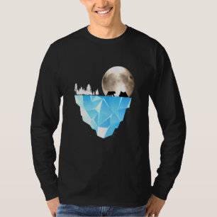Camiseta Oso Polar Modelo Iceberg En Medio De La Naturaleza