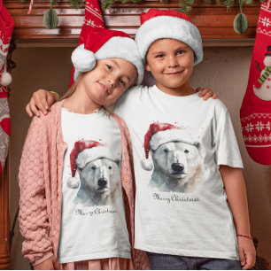 Camiseta Oso polar navidad, personalizable