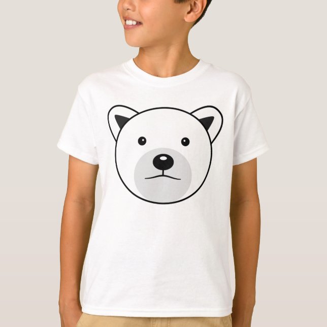 Camiseta Oso polar Personalizado lindo (Anverso)