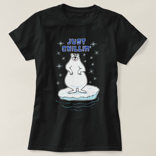 Camiseta Oso Polar Relajado (Diseño del anverso)