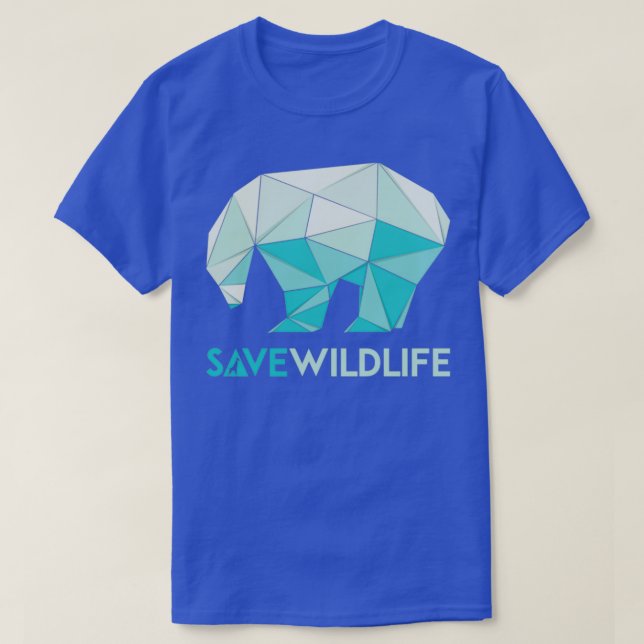 Camiseta Oso polar salvar la vida salvaje (Diseño del anverso)