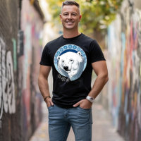 Oso polar Snowflakes Art Nouveau