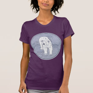 Camiseta Oso polar sobre pintura de hielo - Arte de vida sa