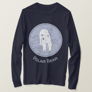 Camiseta Oso polar sobre pintura de hielo - Arte de vida sa