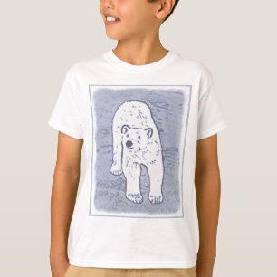 Camiseta Oso polar sobre pintura de hielo - Arte de vida sa