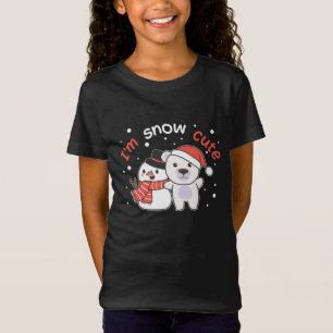 Camiseta Oso Polar Soy Nieve Cute Snowman Nieve Pun