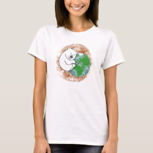 Camiseta oso polar, tierra