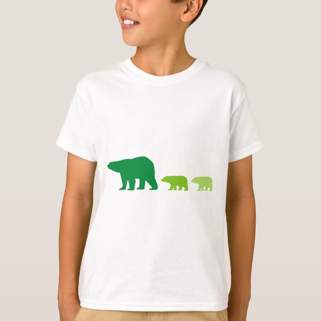 Camiseta Oso polar verde (Anverso)
