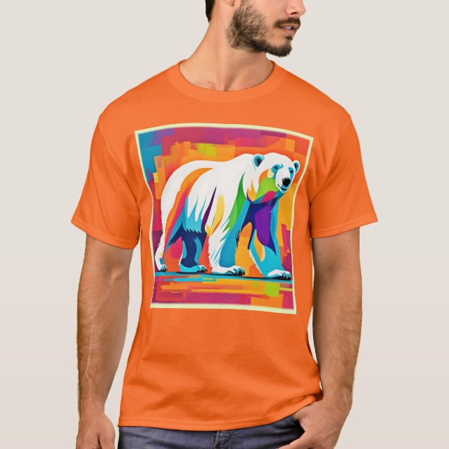 Camiseta Oso Polar Vibrante (Anverso)
