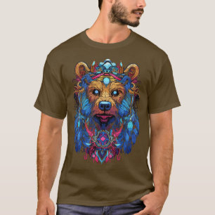 Camiseta Oso Psicodélico de Arte DMT