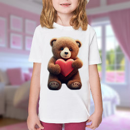 Camiseta Oso relleno con corazón
