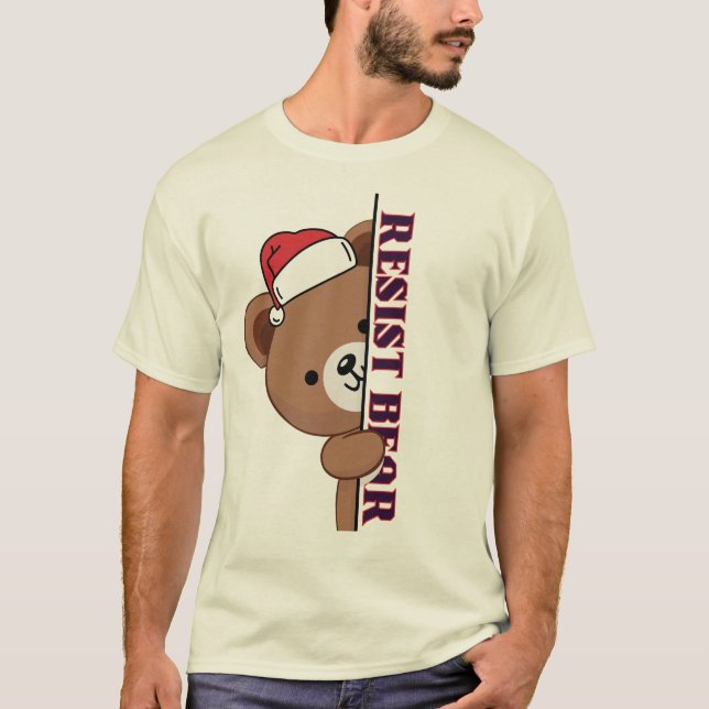 Camiseta Oso resiste la Navidad (Anverso)