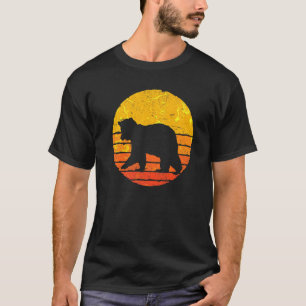 Camiseta Oso Retro Animal de los Animales Forestales Grizzl