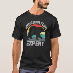 Camiseta Oso retro inversor experto en hibernación