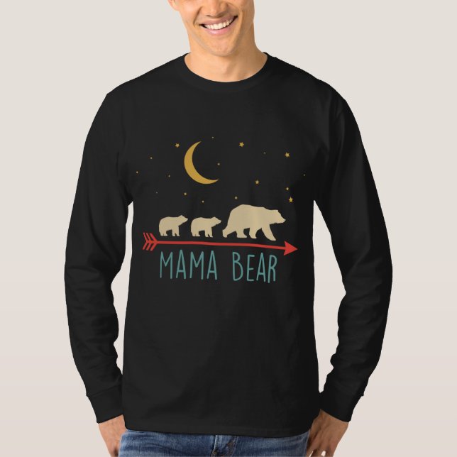 Camiseta Oso Retro Mama con 2 Cubos (Anverso)