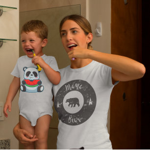 Camiseta Oso Retro Mama Día de la Madre