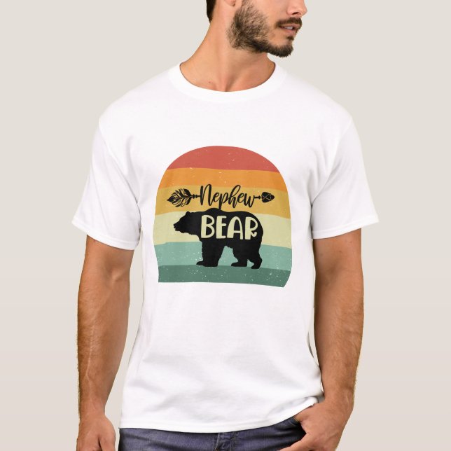 Camiseta Oso Retro Sunset Nephew (Anverso)