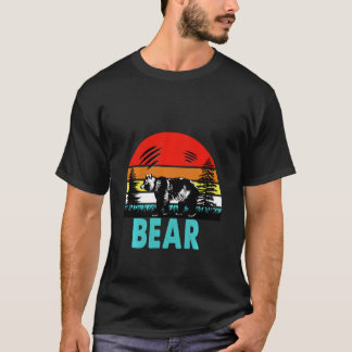 Camiseta Oso retro vintage, para los amantes del oso
