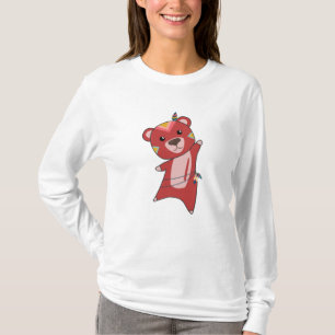 Camiseta Oso Rojo Indio Fashando Con Teddy Feather