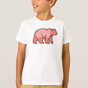 Camiseta Oso Rosa Pop Art