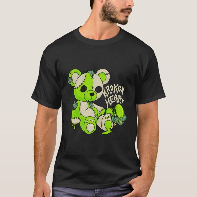 Camiseta Oso Roto 6 Zapatos Verdes Eléctricos (Anverso)