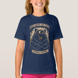 Camiseta Oso Rugiente — Elevate por encima del miedo