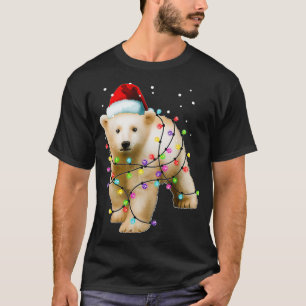 Camiseta Oso Santa Polar, Navidades, Hombres Mujeres Niños,