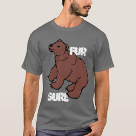 Camiseta Oso seguro de la piel divertida