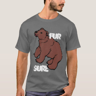 Camiseta Oso seguro de la piel divertida