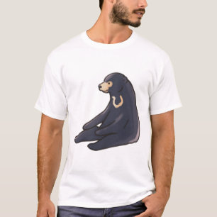 Camiseta Oso solar lindo Delight � Arte animal puro
