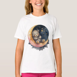 Camiseta Oso somnoliento en la luna