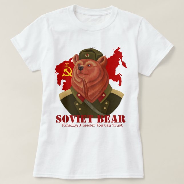 Camiseta Oso soviético (Diseño del anverso)