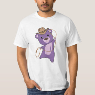 Camiseta Oso Teddy Bear Oso Púrpura Occidental