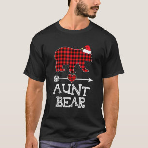 Camiseta Oso Tía , Búfalo Rojo Tocado Tía Oso Pajama 1